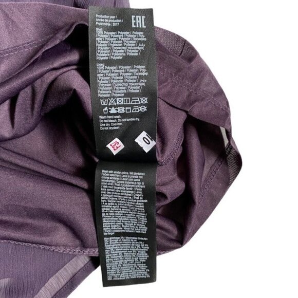 Vero Moda Purple Nightshade Sleeveless V Neck Lined Blouse Gold Sequins US S - Picture 6 of 7